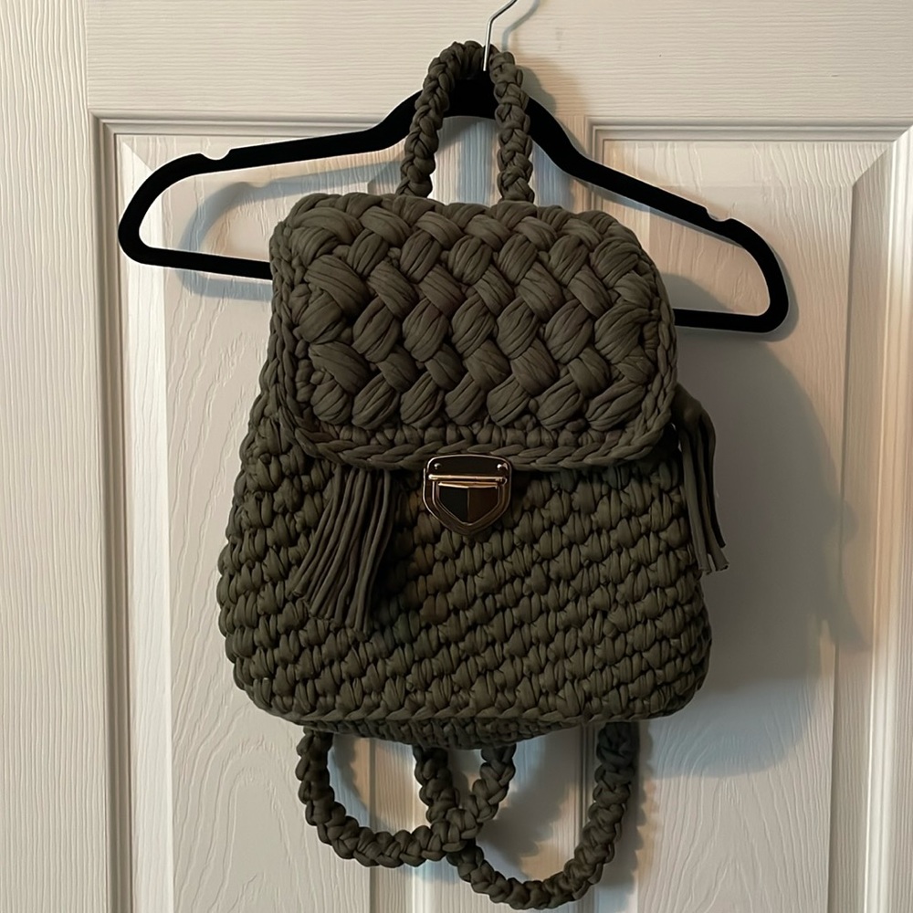 Brand new knit backpack